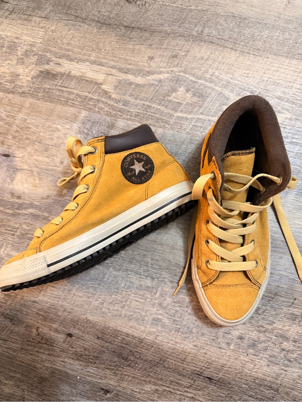 Converse Kids' Mustard Yellow High-Top Sneakers